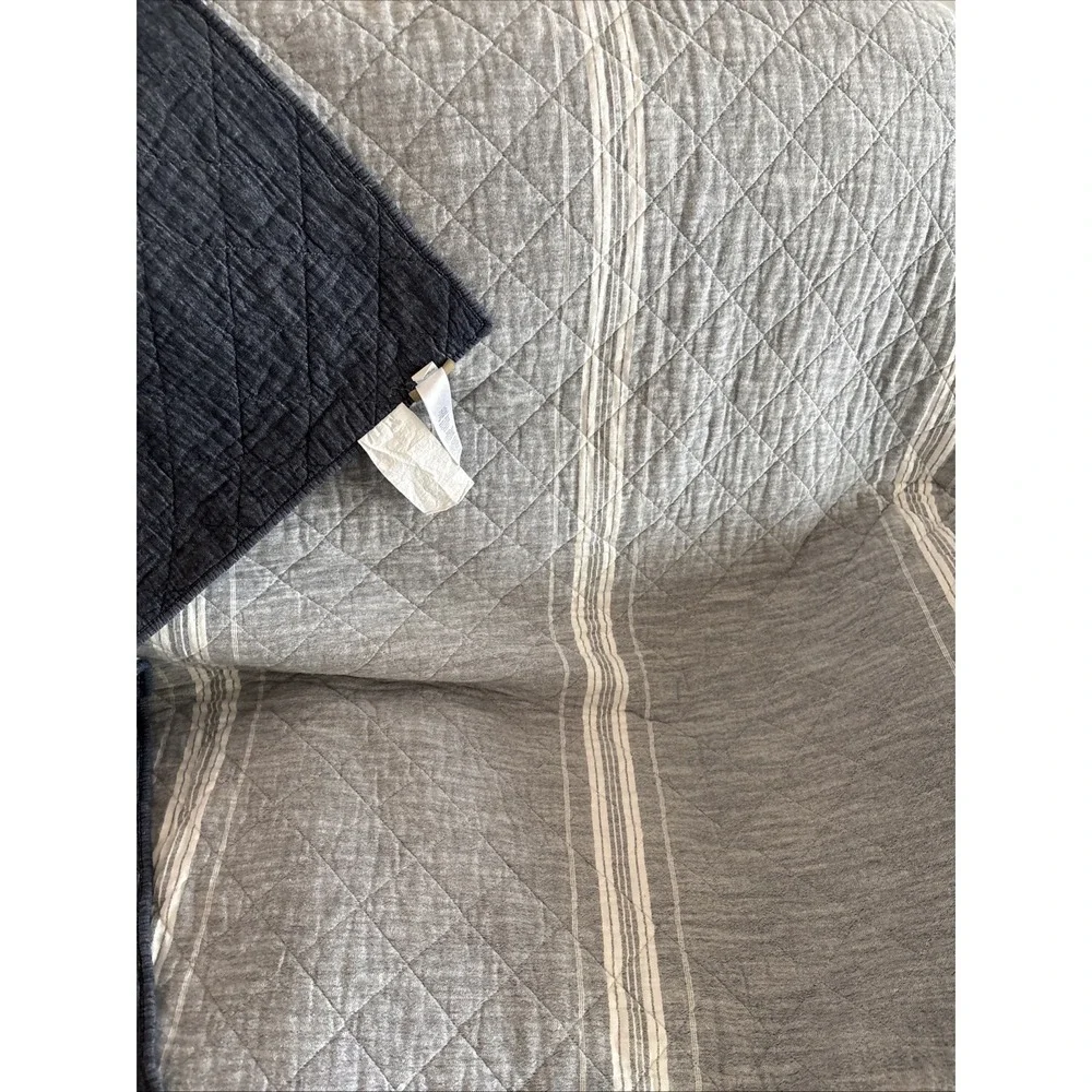 Pottery barn Kids Cotton Quilt  Navy Blue Reversible twin
